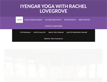 Tablet Screenshot of orangetreeyoga.com